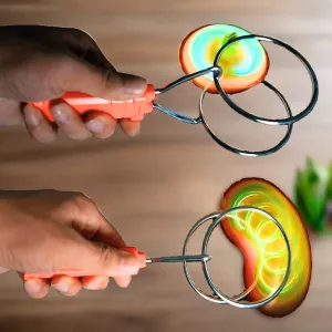 1 Light-Up Gyroscope with colorful LEDs