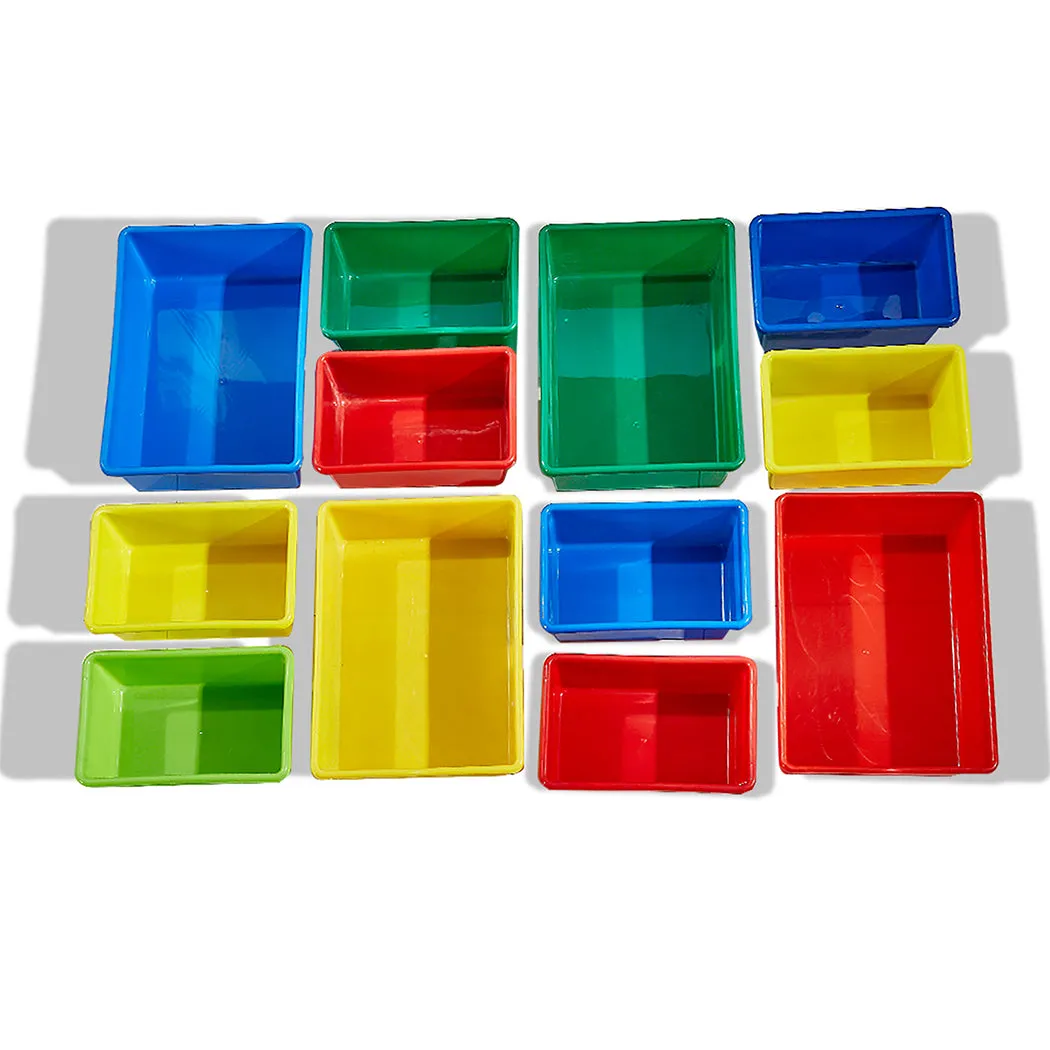 12 Bins Kids Toy Box Bookshelf Organiser Display Shelf Storage Rack Drawer