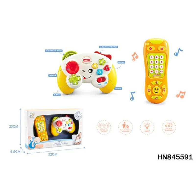 2 in 1 Musical Game Console and Phone with Lights