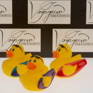 2" Duck Toy with Surfboard