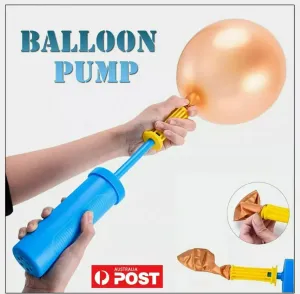 2X Portable balloon pump hand air filler party tool inflator inflatable blower