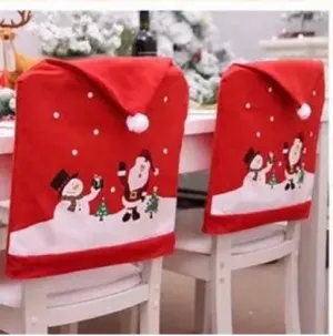 2x snowman  design chair cover