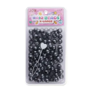 ANNIE JOY Round Beads XLarge Size Large Package Pearl [BLACK] #16578