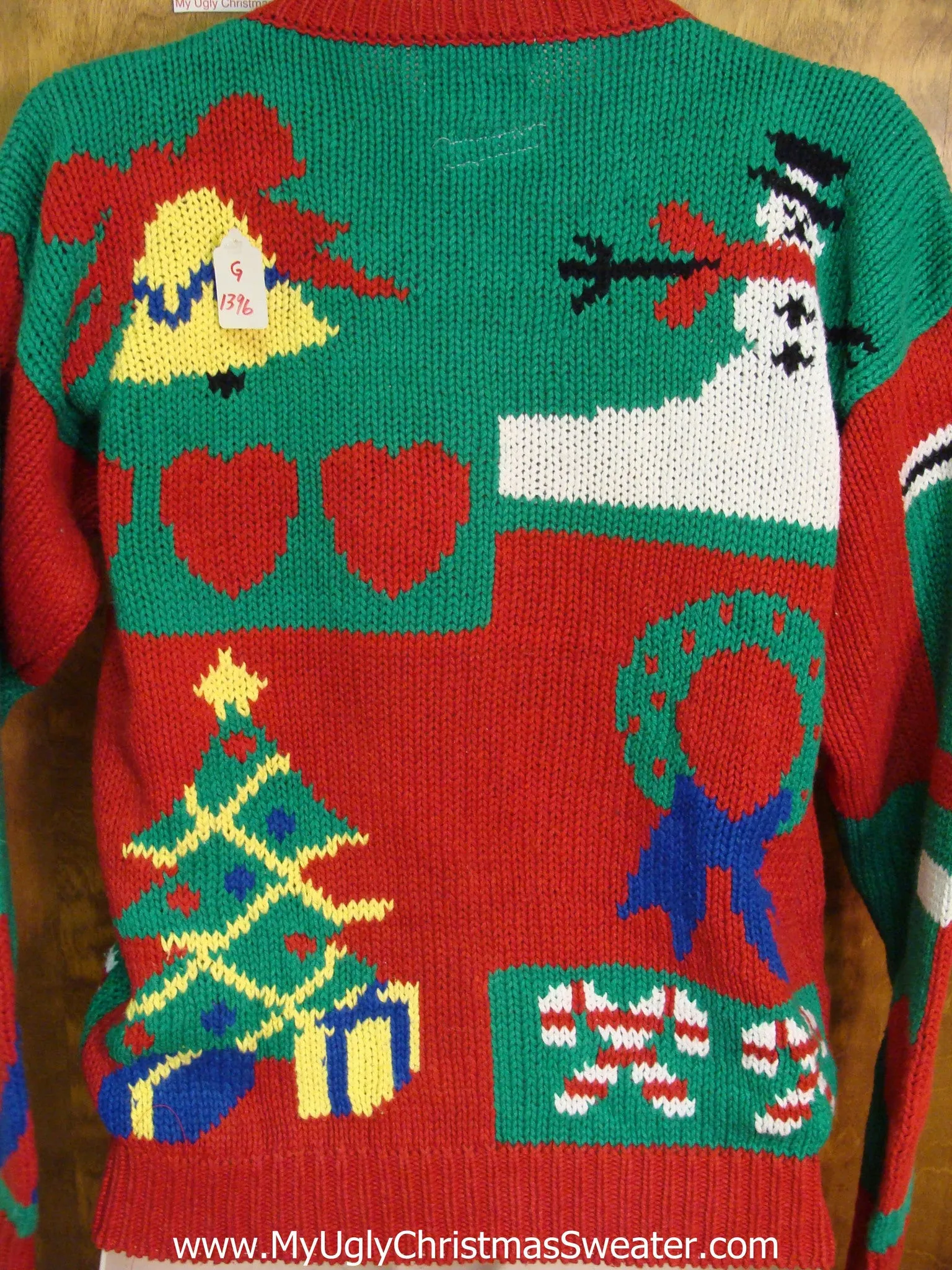 Bold and Beautiful 2sided Ugly Christmas Sweater with Lights