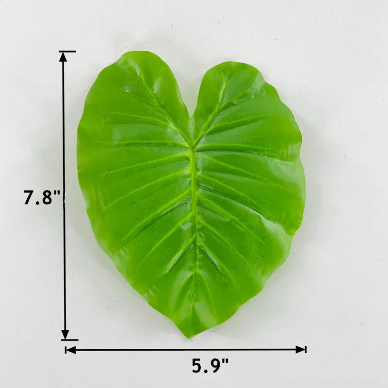 Bulk 10pcs Elephant Leaf Artificial Leaves for Cake Presentation & Packaging Wholesale