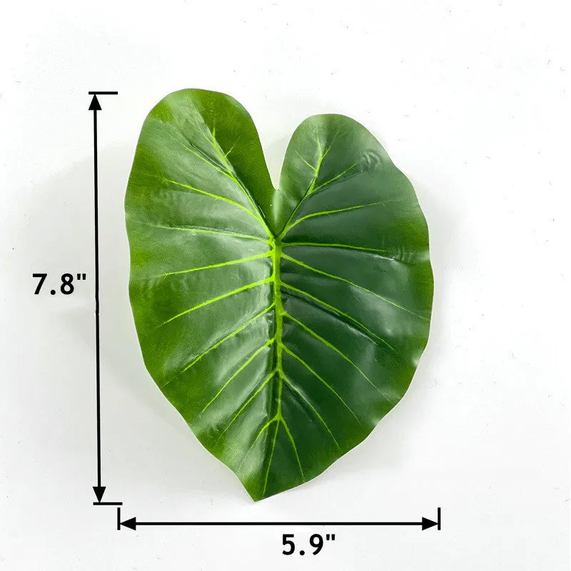 Bulk 10pcs Elephant Leaf Artificial Leaves for Cake Presentation & Packaging Wholesale