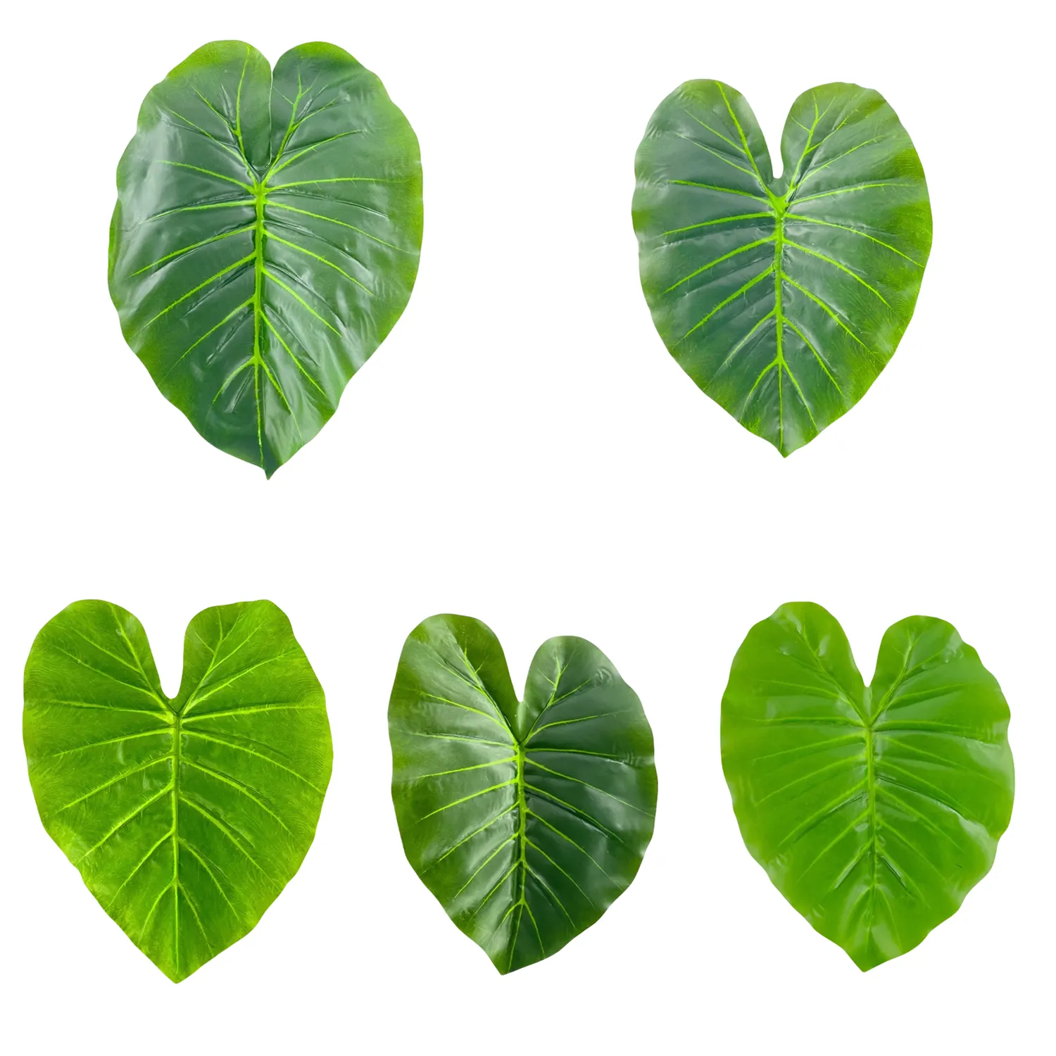 Bulk 10pcs Elephant Leaf Artificial Leaves for Cake Presentation & Packaging Wholesale