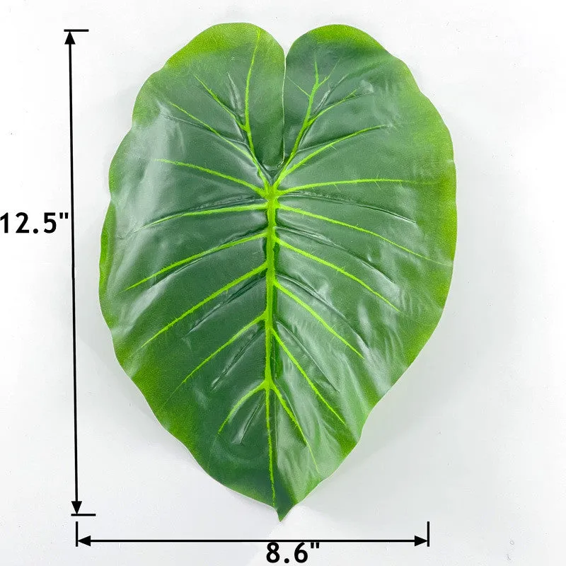 Bulk 10pcs Elephant Leaf Artificial Leaves for Cake Presentation & Packaging Wholesale