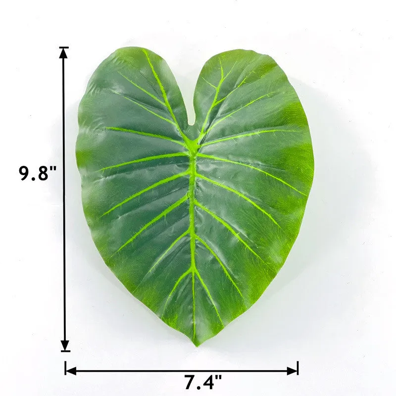 Bulk 10pcs Elephant Leaf Artificial Leaves for Cake Presentation & Packaging Wholesale