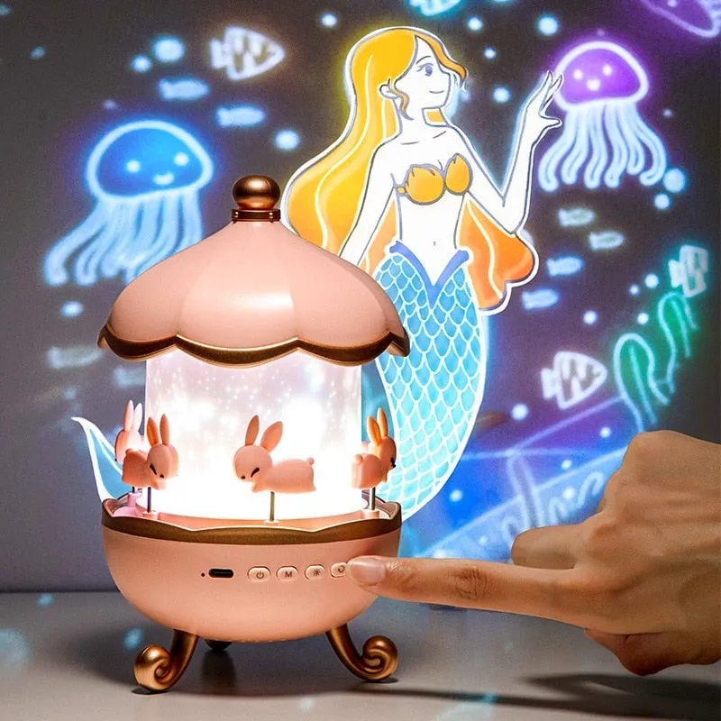 Bunny Carousel Projector Night Light