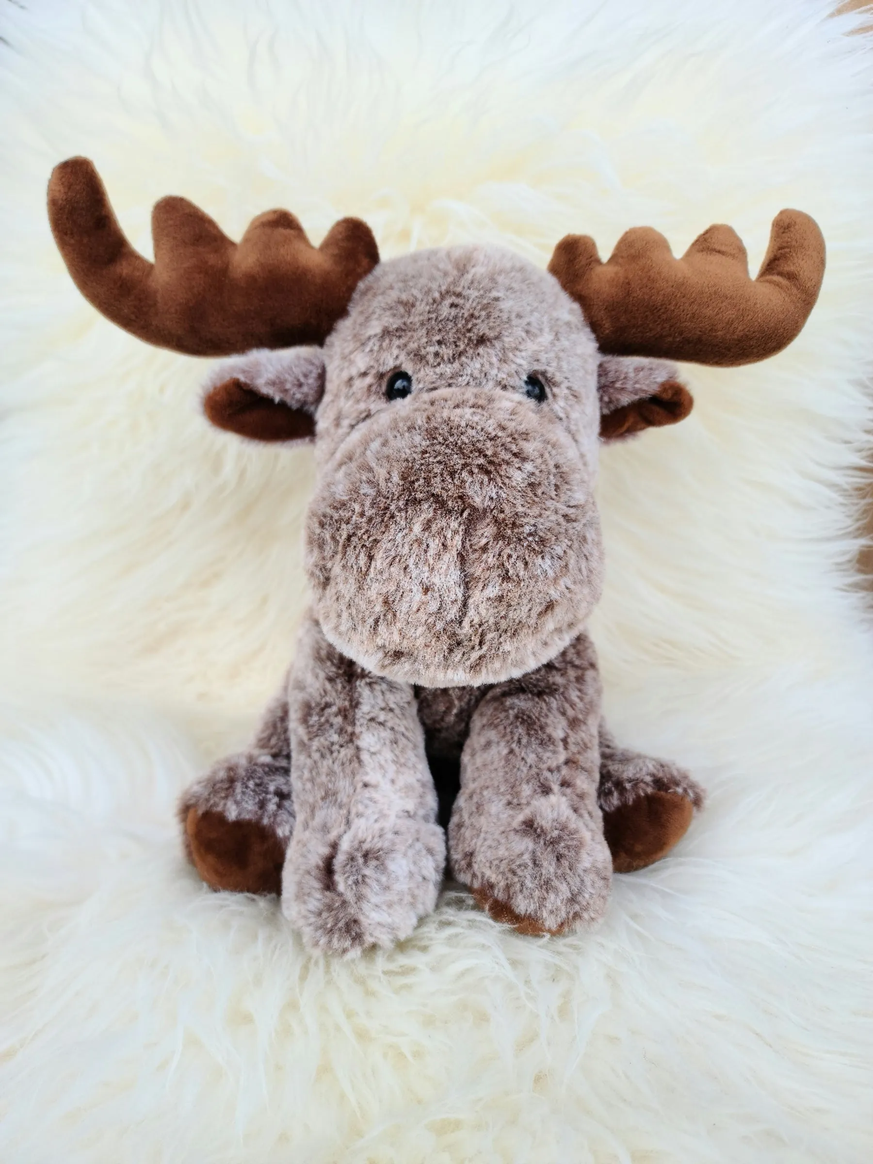 Christmas Moose BROWN Antlers Plush - PRE-ORDER