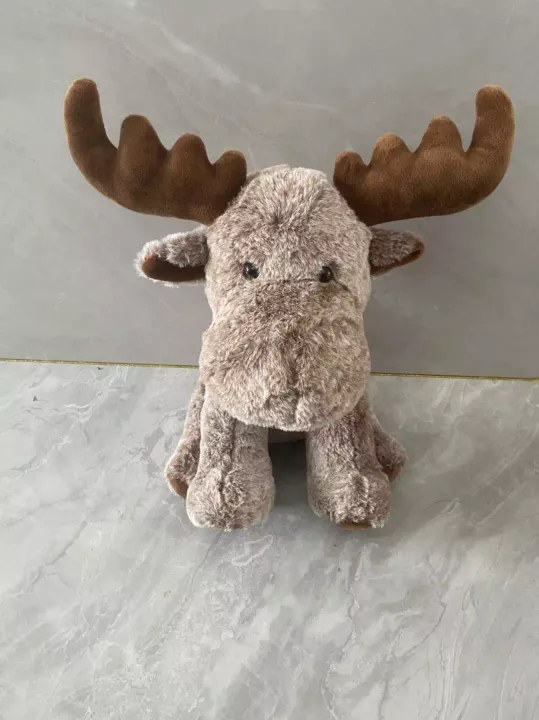 Christmas Moose BROWN Antlers Plush - PRE-ORDER