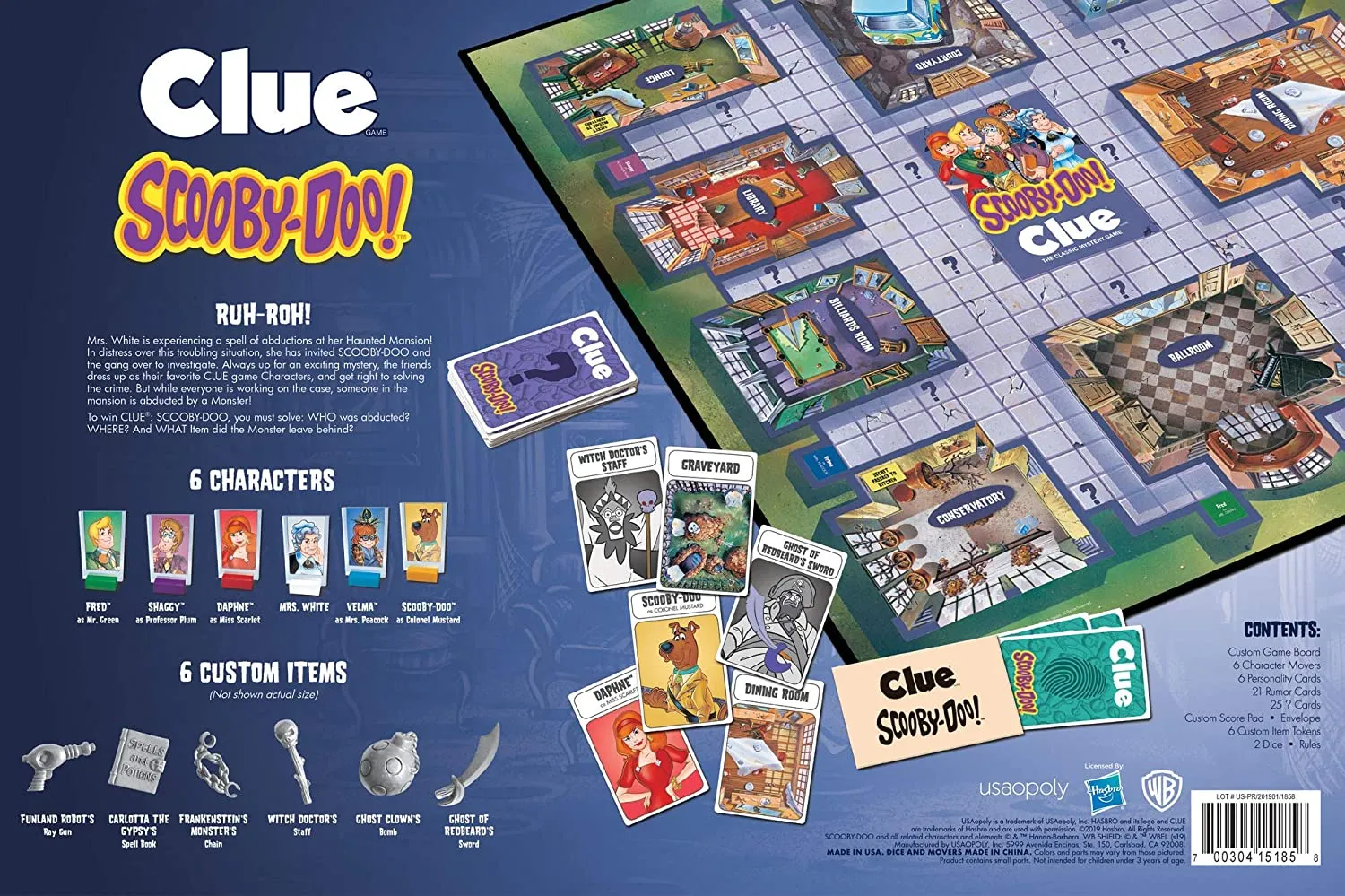 CLUE Scooby Doo! Mystery Board Game