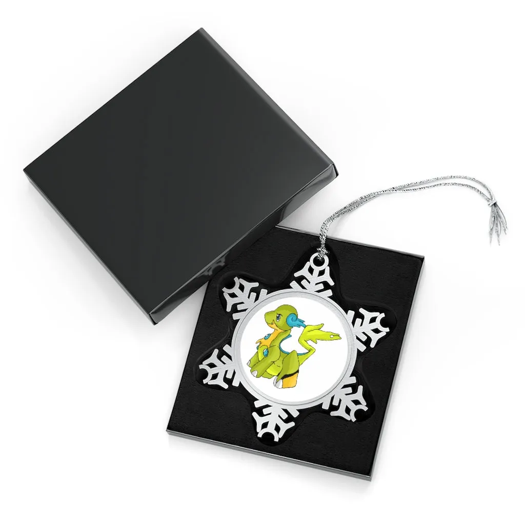 Cortenais Pewter Snowflake Ornament