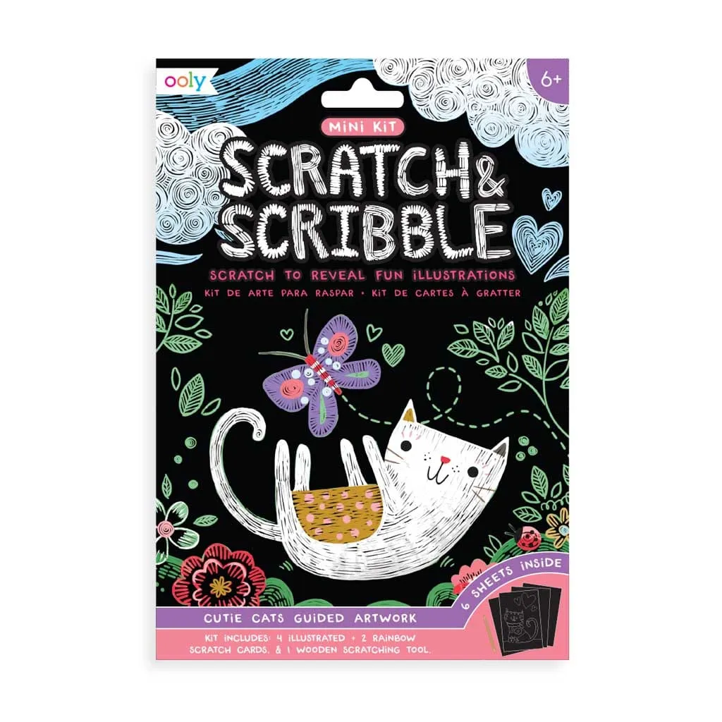 Cutie Cats Mini Scratch & Scribble Kit