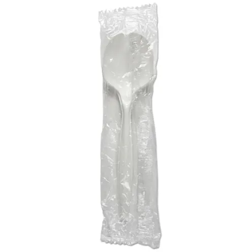 Disposable Soupspoon Wrapped White PP 5.3g , 1000pcs/ctn