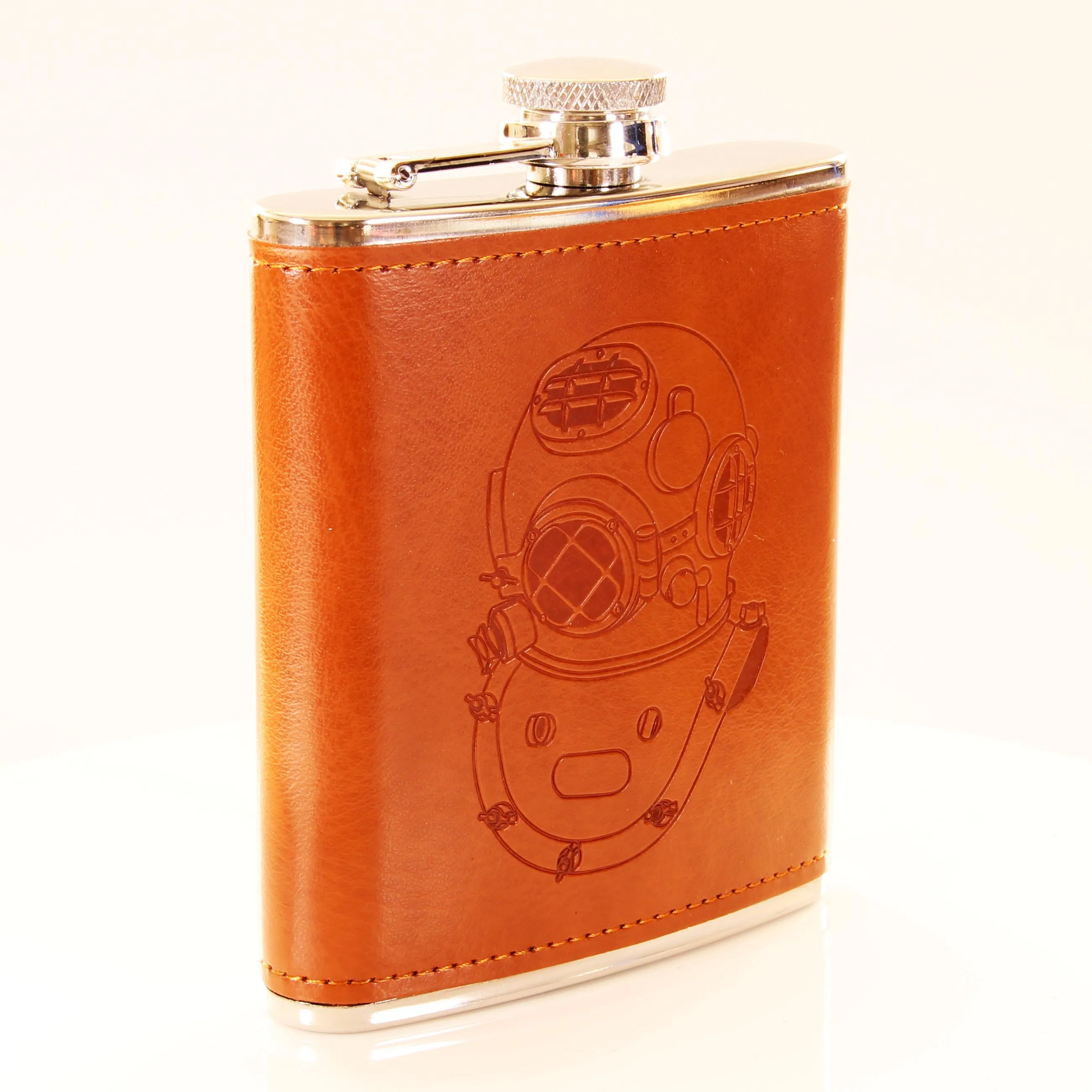 Diving Helmet (MkV) Hip Flask Luxury Gift Set