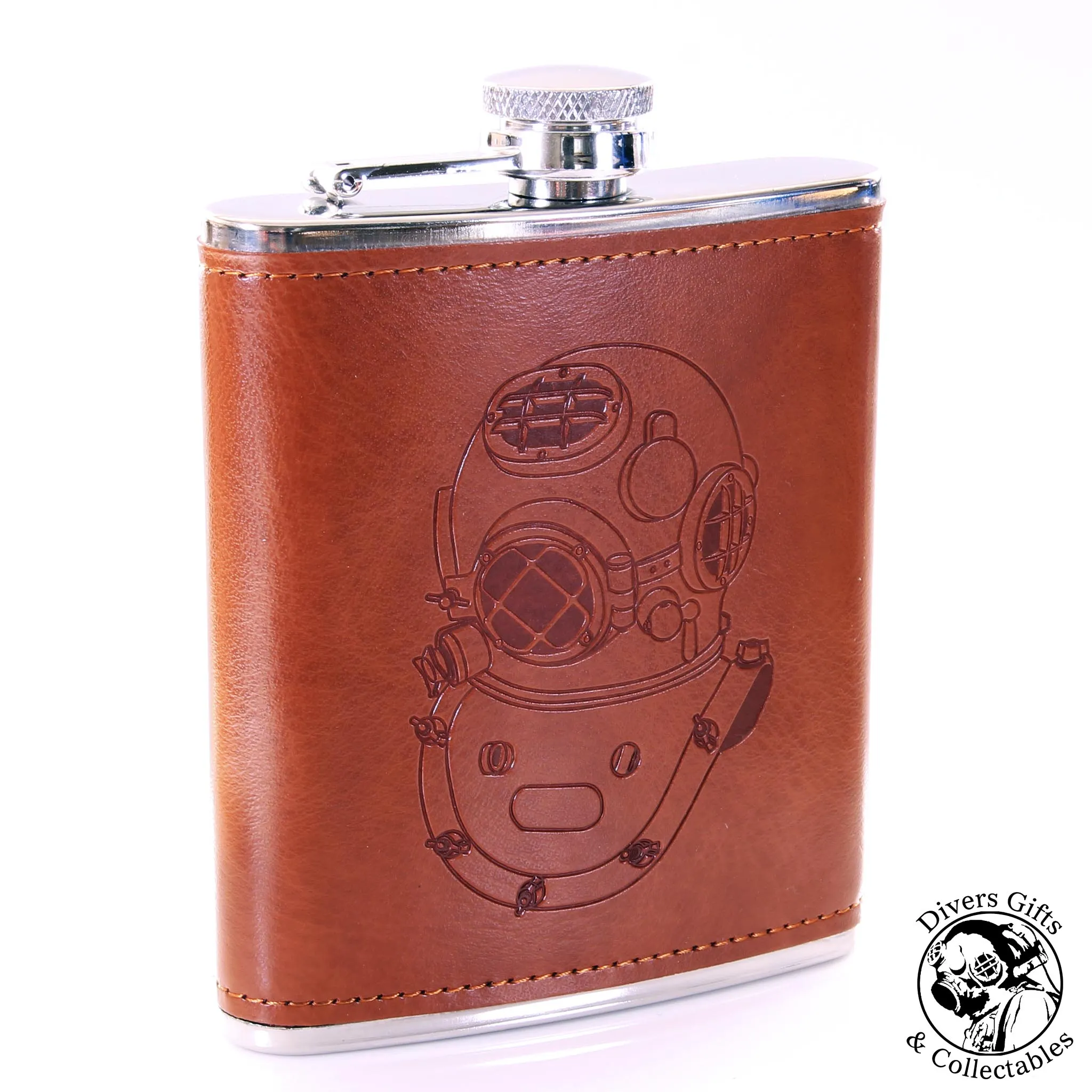 Diving Helmet (MkV) Hip Flask Luxury Gift Set