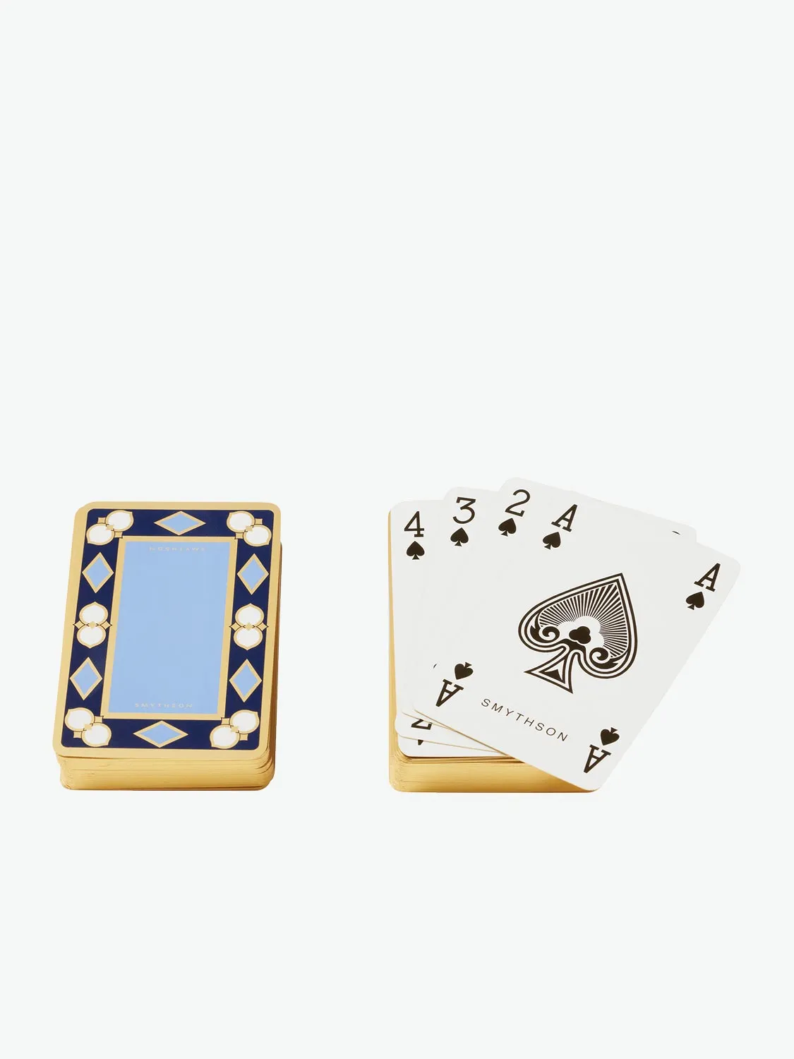 Double Playing Cards Case Nile Blue