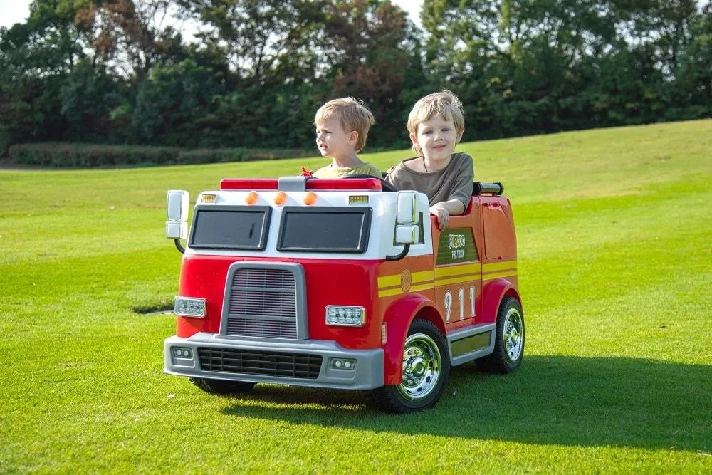 Freddo Toys 24V Freddo Fire Truck 2-Seater Ride on