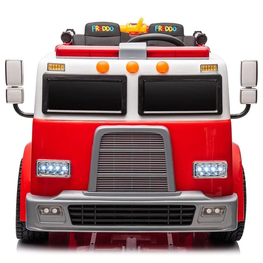 Freddo Toys 24V Freddo Fire Truck 2-Seater Ride on