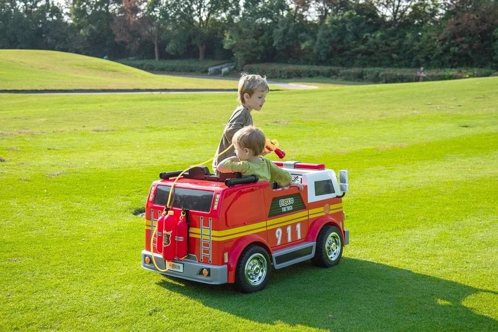 Freddo Toys 24V Freddo Fire Truck 2-Seater Ride on