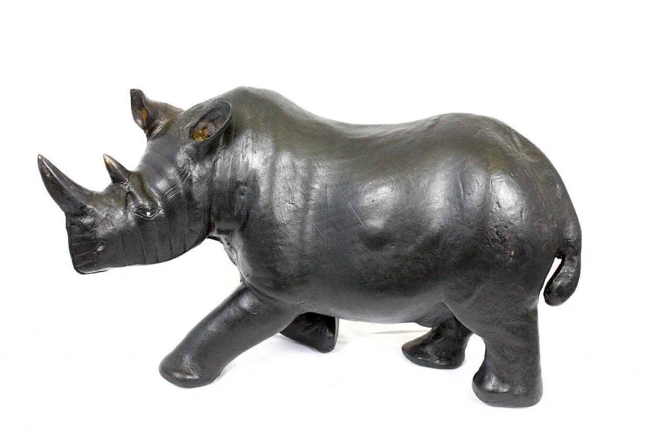 Handmade Cowhide African Rhinoceros