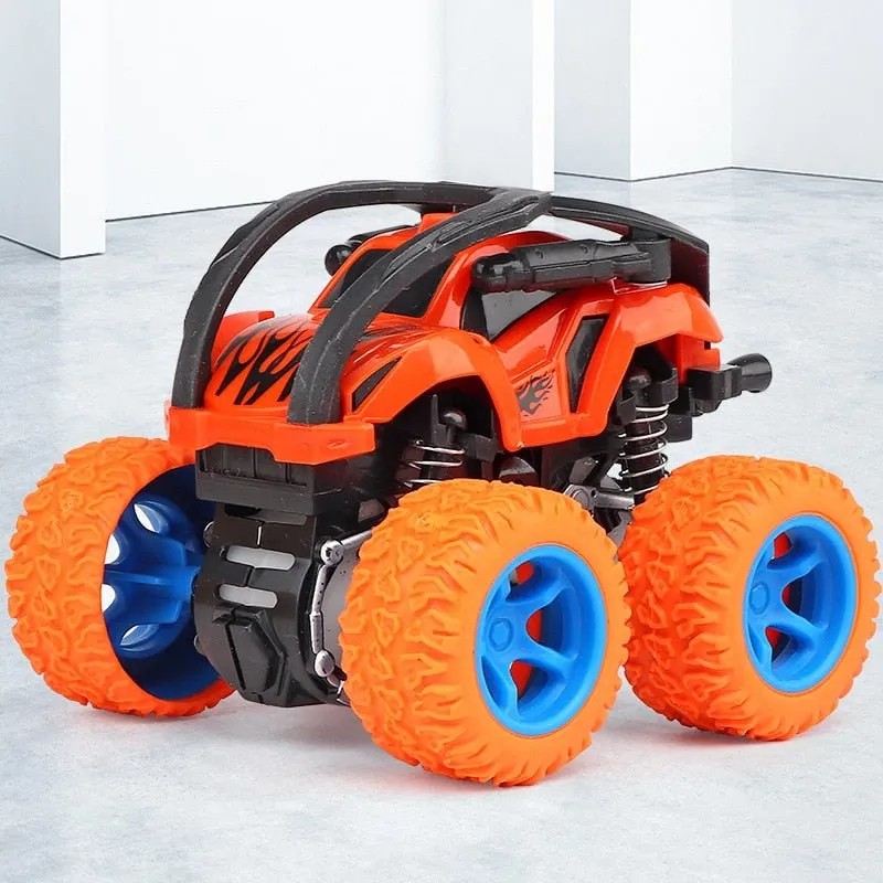 Hot Sale ABS Alloy Inertia Four-Wheel Drive Big Foot Toy off-Road Vehicle Children's Stunt Car Toy