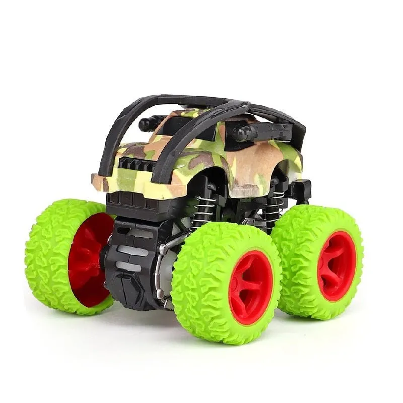 Hot Sale ABS Alloy Inertia Four-Wheel Drive Big Foot Toy off-Road Vehicle Children's Stunt Car Toy