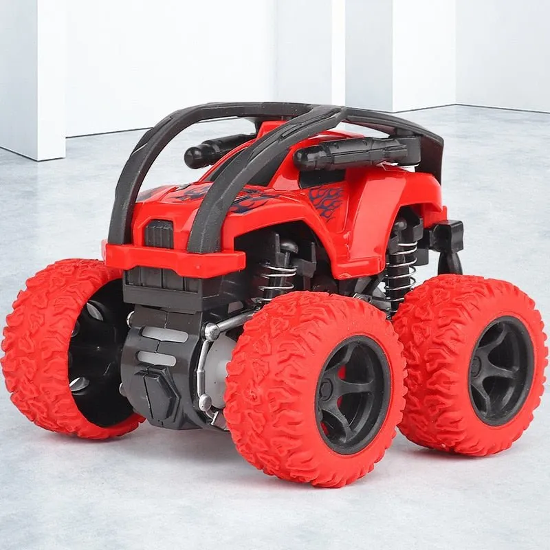 Hot Sale ABS Alloy Inertia Four-Wheel Drive Big Foot Toy off-Road Vehicle Children's Stunt Car Toy