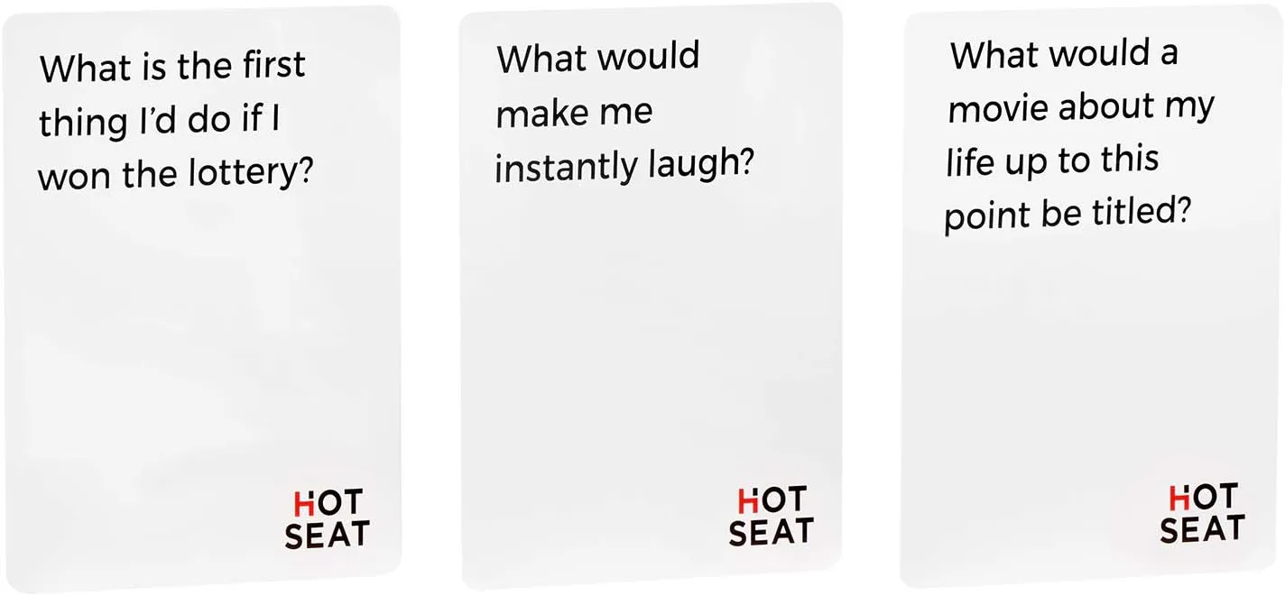 HOT SEAT: The Game That's All About You - Family Friendly Card Game for All Ages