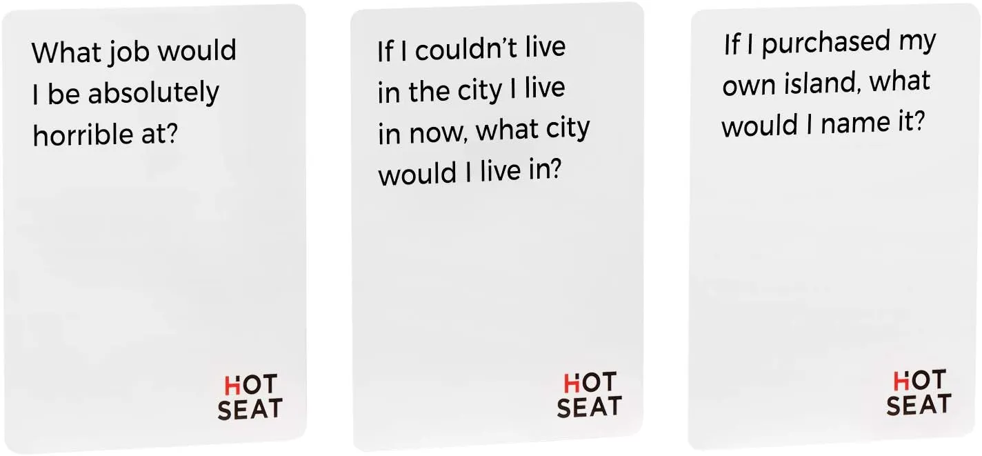 HOT SEAT: The Game That's All About You - Family Friendly Card Game for All Ages