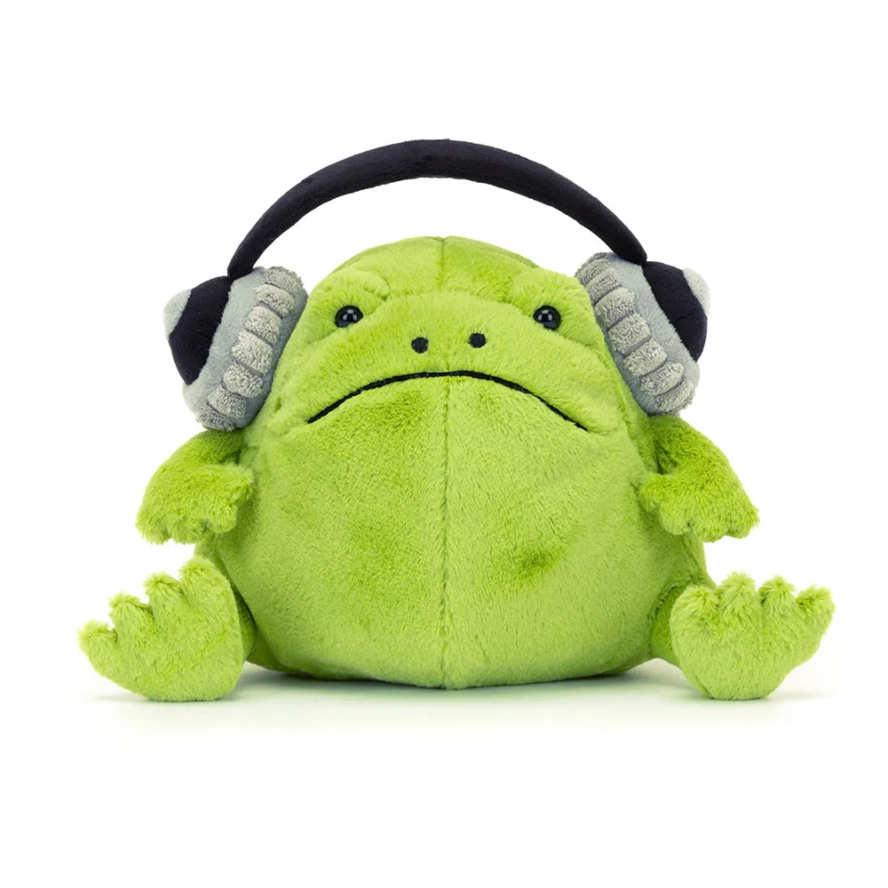 Jellycat Ricky Rain Frog Plush Headphones - Cuddly Soft