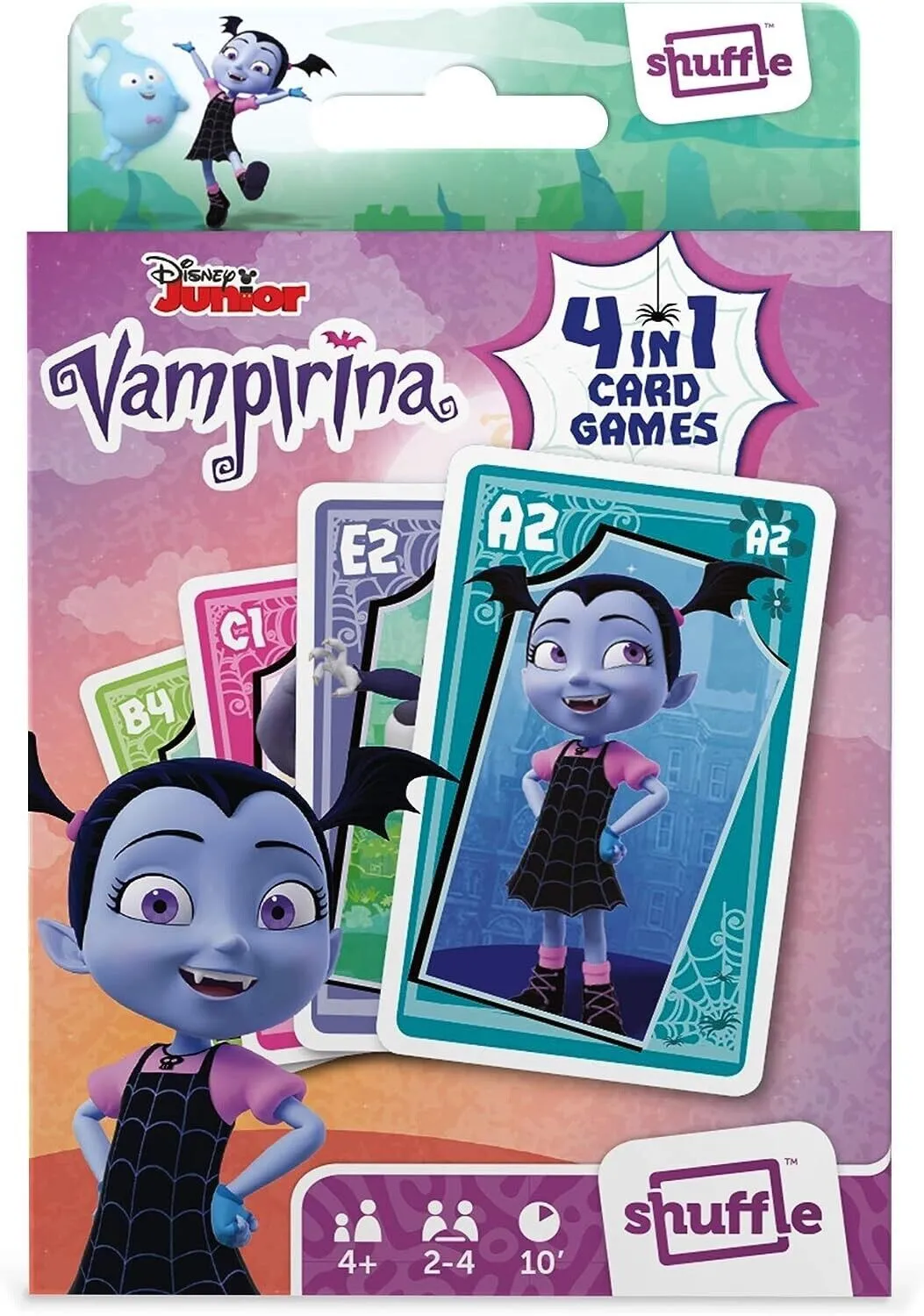 Junior Disney Vampirina 4-in-1 Card Games - Fun and Entertainment for Kids