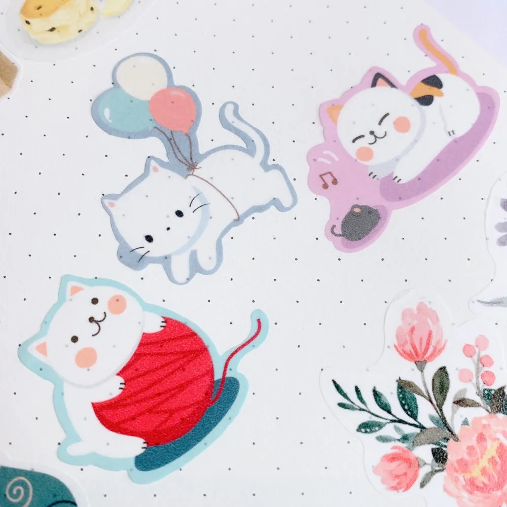 Kitties Planet Washi Paper Sticker Set by The Washi Tape Shop