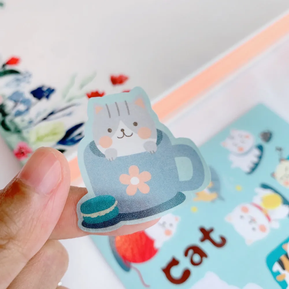 Kitties Planet Washi Paper Sticker Set by The Washi Tape Shop