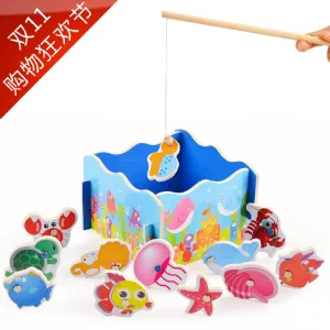 Large magnetic fishing toy set play hamster child yakuchinone 3