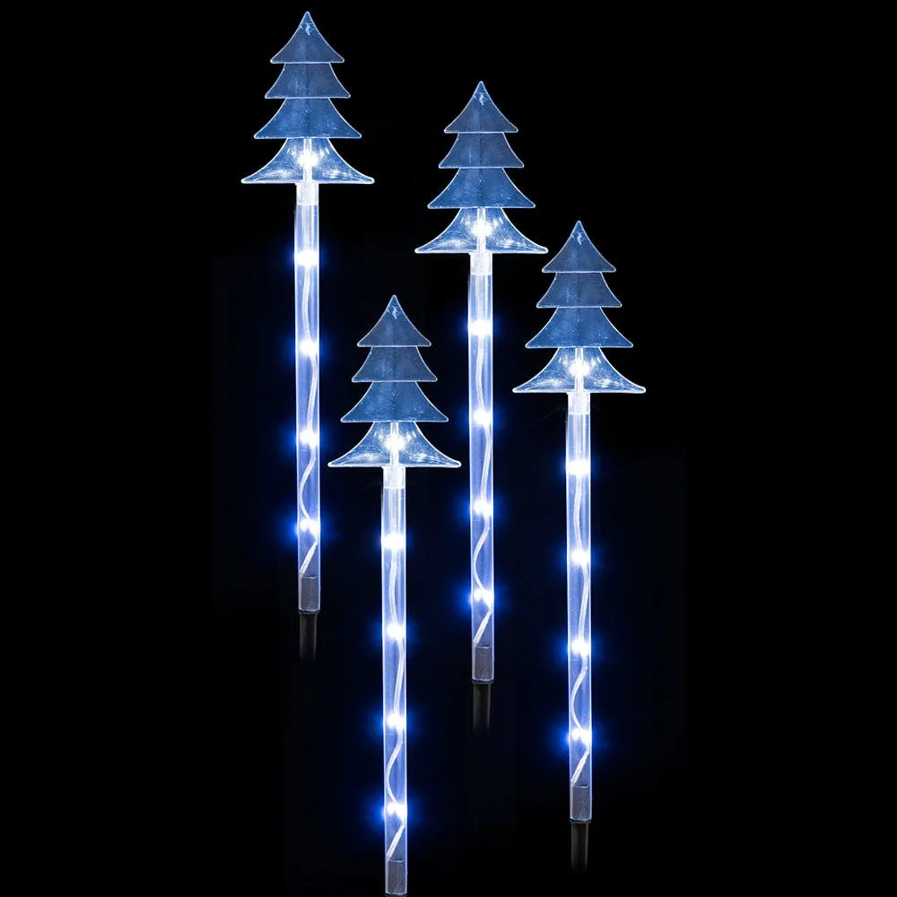 LED Lightshow Tree Path Lights with Remote (4pk)