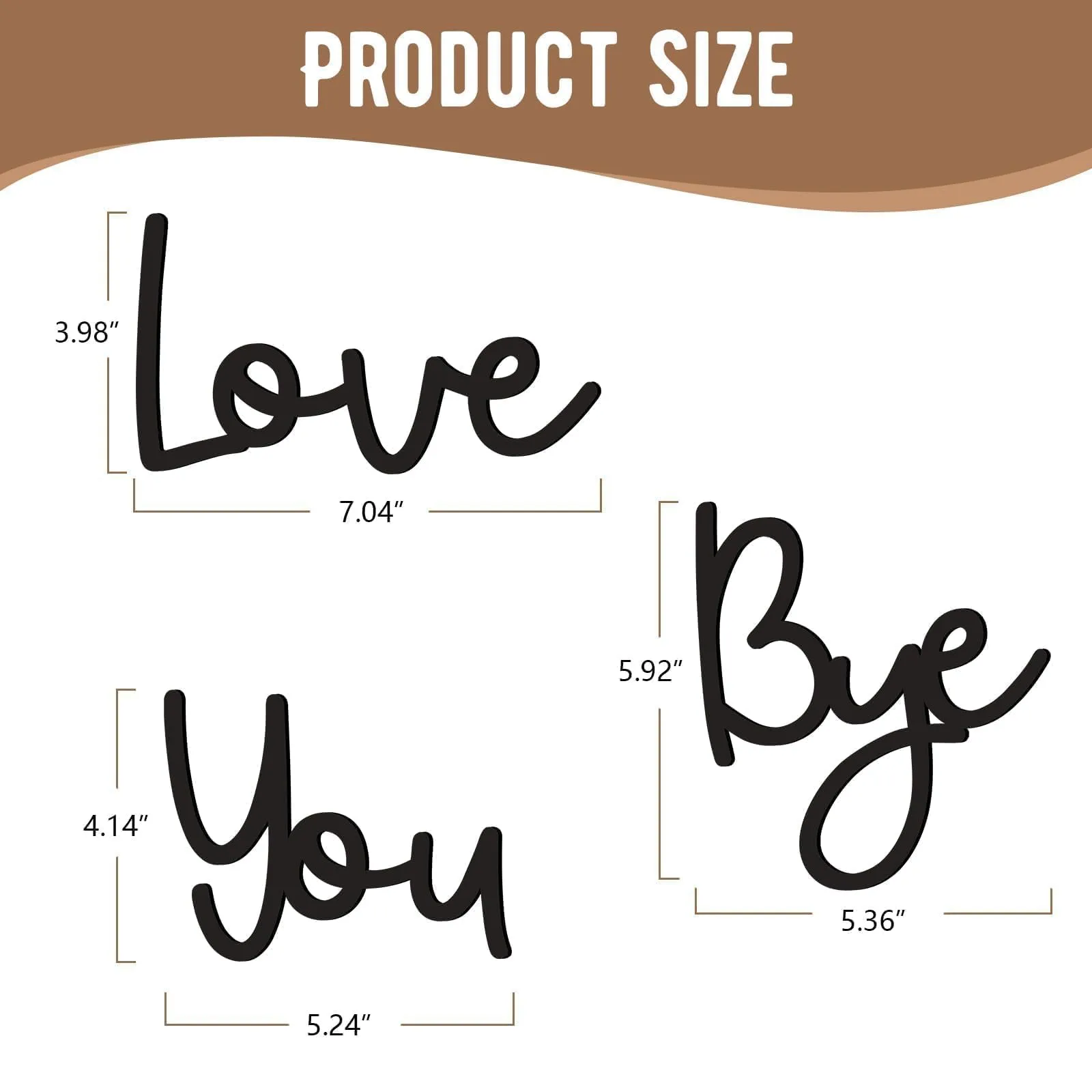 Love You Bye Wood Sign-Home Decor Boho Decor