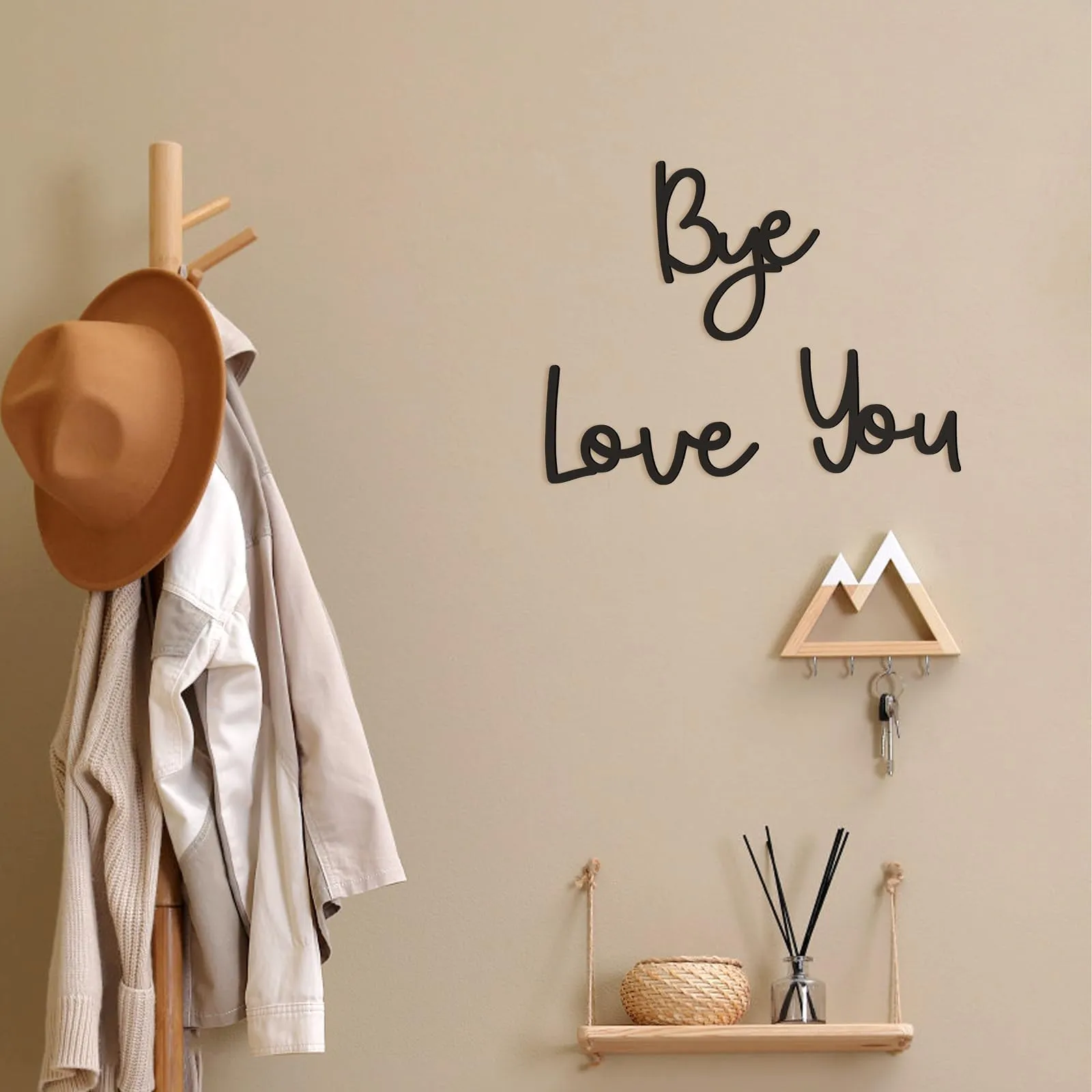 Love You Bye Wood Sign-Home Decor Boho Decor