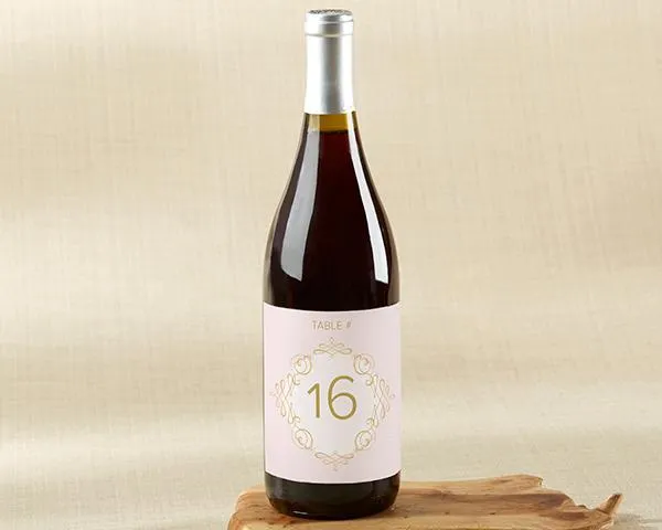 Modern Romance Wine Label Table Numbers (1-20)