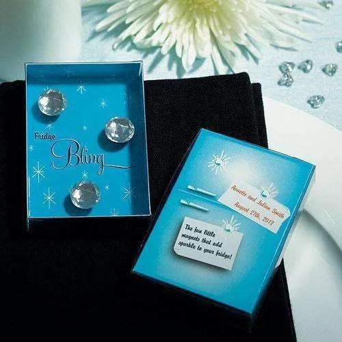 "Fridge Bling" Diamond Magnets in Gift Packaging Favor (Pack of 1)