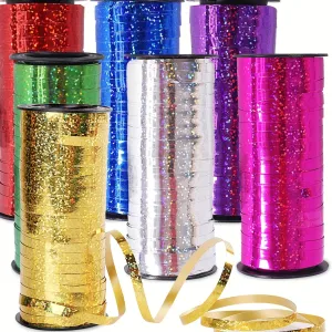 Shiny metallic balloon ribbon for crafts and decorations