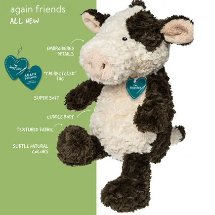 Soft Toy Eco Friendly Cow