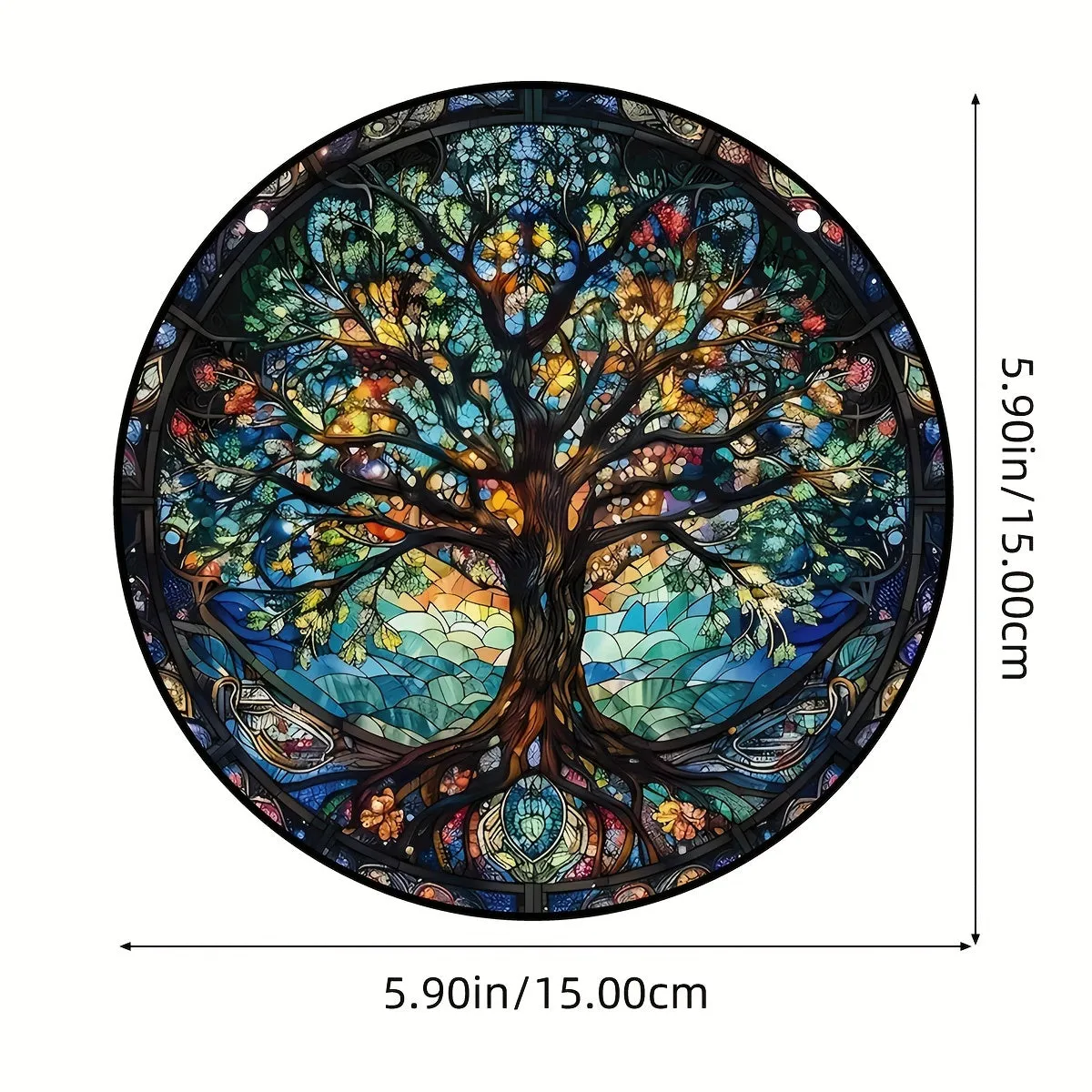 Stunning Tree Stained Window Hanging Perfect Gift for Women