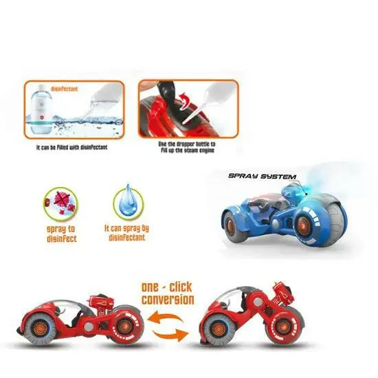 Stunt Water Spray RC Car-road 4WD Lifting Deformation Climbing 2.4G Remote Control Buggy Drifting Toy