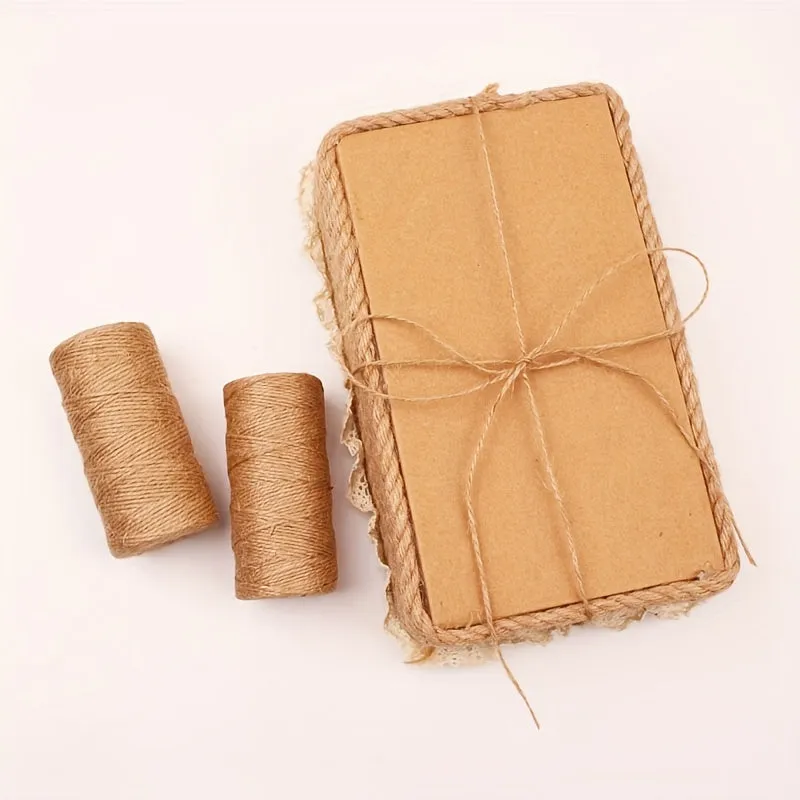 Versatile 100m Jute Twine for Gardening Crafts and Weddings