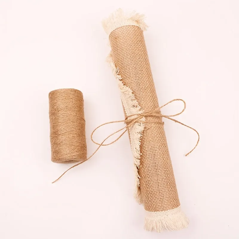 Versatile 100m Jute Twine for Gardening Crafts and Weddings